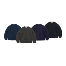 Load image into Gallery viewer, Brushed Wool Round Cardigan - Brown