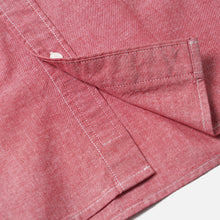 Load image into Gallery viewer, Cigarette Pocket Chambray Shirt - Red