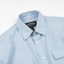 Load image into Gallery viewer, CIGARETTE POCKET TYPEWRITER SHIRT - SKY BLUE