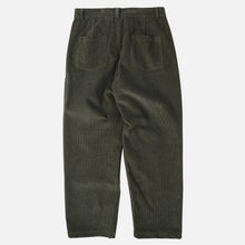 Load image into Gallery viewer, CORDUROY WIDE ONE TUCK PANTS - OLIVE