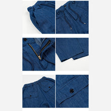 Load image into Gallery viewer, DENIM BALLOON PANTS - BLUE