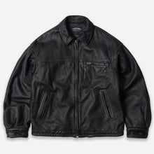 Load image into Gallery viewer, DESTROYED COWHIDE LEATHER JACKET - BLACK
