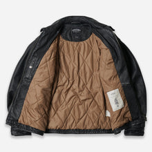 Load image into Gallery viewer, DESTROYED COWHIDE LEATHER JACKET - BLACK