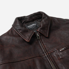 Load image into Gallery viewer, DESTROYED COWHIDE LEATHER JACKET - BROWN