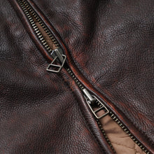 Load image into Gallery viewer, DESTROYED COWHIDE LEATHER JACKET - BROWN
