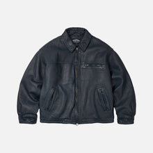 Load image into Gallery viewer, DESTROYED LEATHER JACKET - WASHED NAVY
