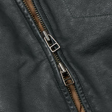 Load image into Gallery viewer, DESTROYED LEATHER JACKET - WASHED OLIVE