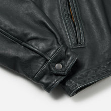 Load image into Gallery viewer, DESTROYED LEATHER JACKET - WASHED OLIVE