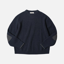 Load image into Gallery viewer, PATCH ROUND PULLOVER KNIT - NAVY