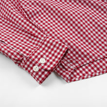 Load image into Gallery viewer, EASE GINGHAM CHECK SHIRT - RED