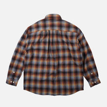Load image into Gallery viewer, FLANNEL CHECK WORK SHIRT - BROWN SKY