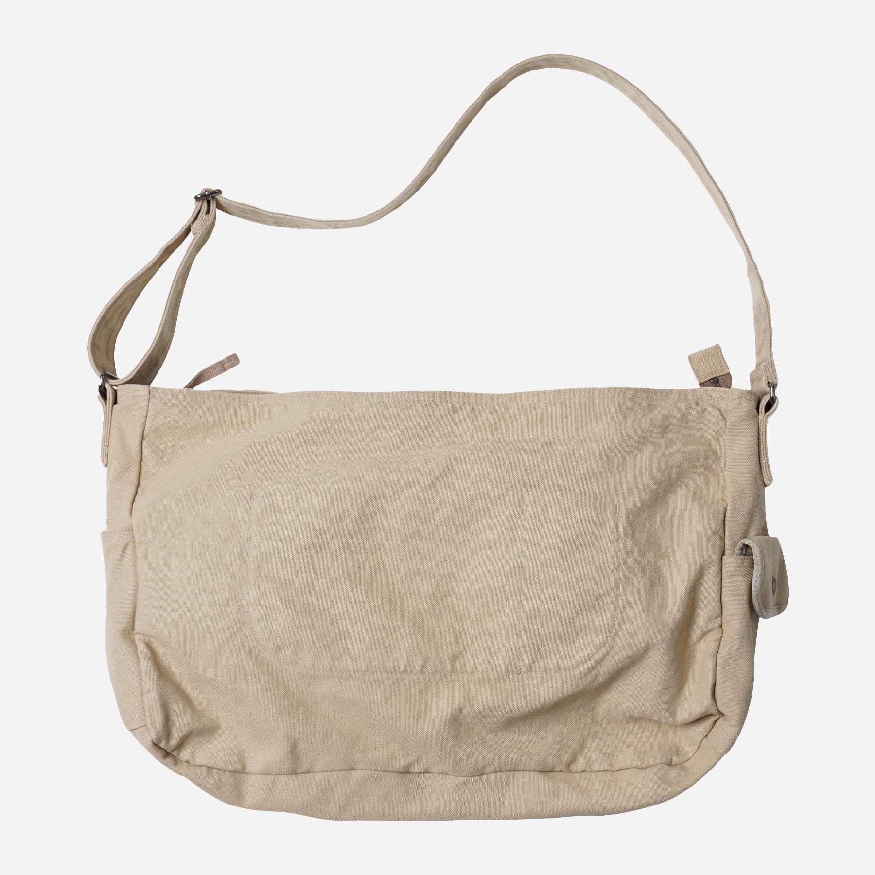 HEAVY CANVAS SHOULDER BAG - BEIGE - THE GREAT DIVIDE – Frizmworks