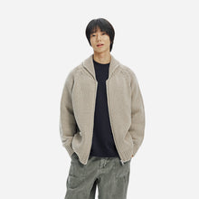 Load image into Gallery viewer, HEAVY COWICHAN ZIP UP CARDIGAN - OATMEAL