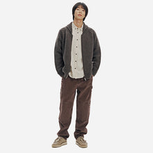 Load image into Gallery viewer, HEAVY COWICHAN ZIP UP CARDIGAN - SEPHIA