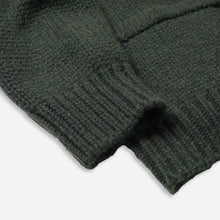 Load image into Gallery viewer, HEAVY COWICHAN ZIP UP CARDIGAN - FOREST GREEN