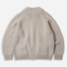 Load image into Gallery viewer, HEAVY COWICHAN ZIP UP CARDIGAN - OATMEAL