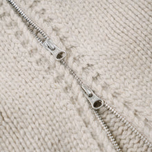 Load image into Gallery viewer, HEAVY COWICHAN ZIP UP CARDIGAN - OATMEAL