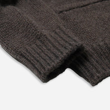 Load image into Gallery viewer, HEAVY COWICHAN ZIP UP CARDIGAN - SEPHIA