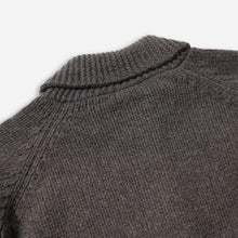 Load image into Gallery viewer, HEAVY COWICHAN ZIP UP CARDIGAN - SEPHIA