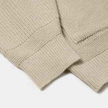 Load image into Gallery viewer, HEAVY WOOL ROUND CARDIGAN - CREAM