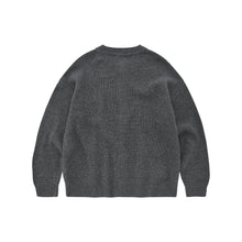 Load image into Gallery viewer, HEAVY WOOL ROUND CARDIGAN - DARK GREY