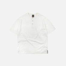 Load image into Gallery viewer, HENLEY HALF T-SHIRT - WHITE