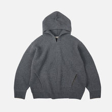Load image into Gallery viewer, KANGAROO KNIT PULLOVER HOODIE - GREY