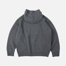 Load image into Gallery viewer, KANGAROO KNIT PULLOVER HOODIE - GREY