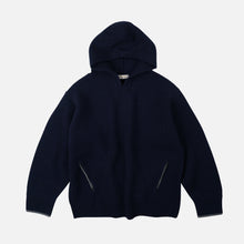 Load image into Gallery viewer, KANGAROO KNIT PULLLOVER HOODIE - NAVY