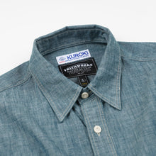 Load image into Gallery viewer, KUROKI CHAMBRAY WORK SHIRT - WASHED BLUE