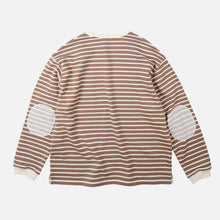 Load image into Gallery viewer, LOOP PATCH L/S T-SHIRT - STRIPE MOCHA