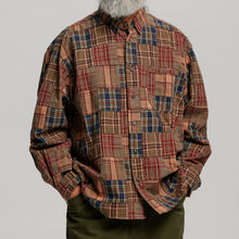 Load image into Gallery viewer, MADRAS PATCHWORK RELAXED SHIRT - BROWNIE