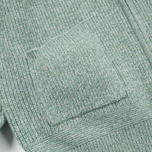 Load image into Gallery viewer, TWEED ZIP UP CARDIGAN - MINT