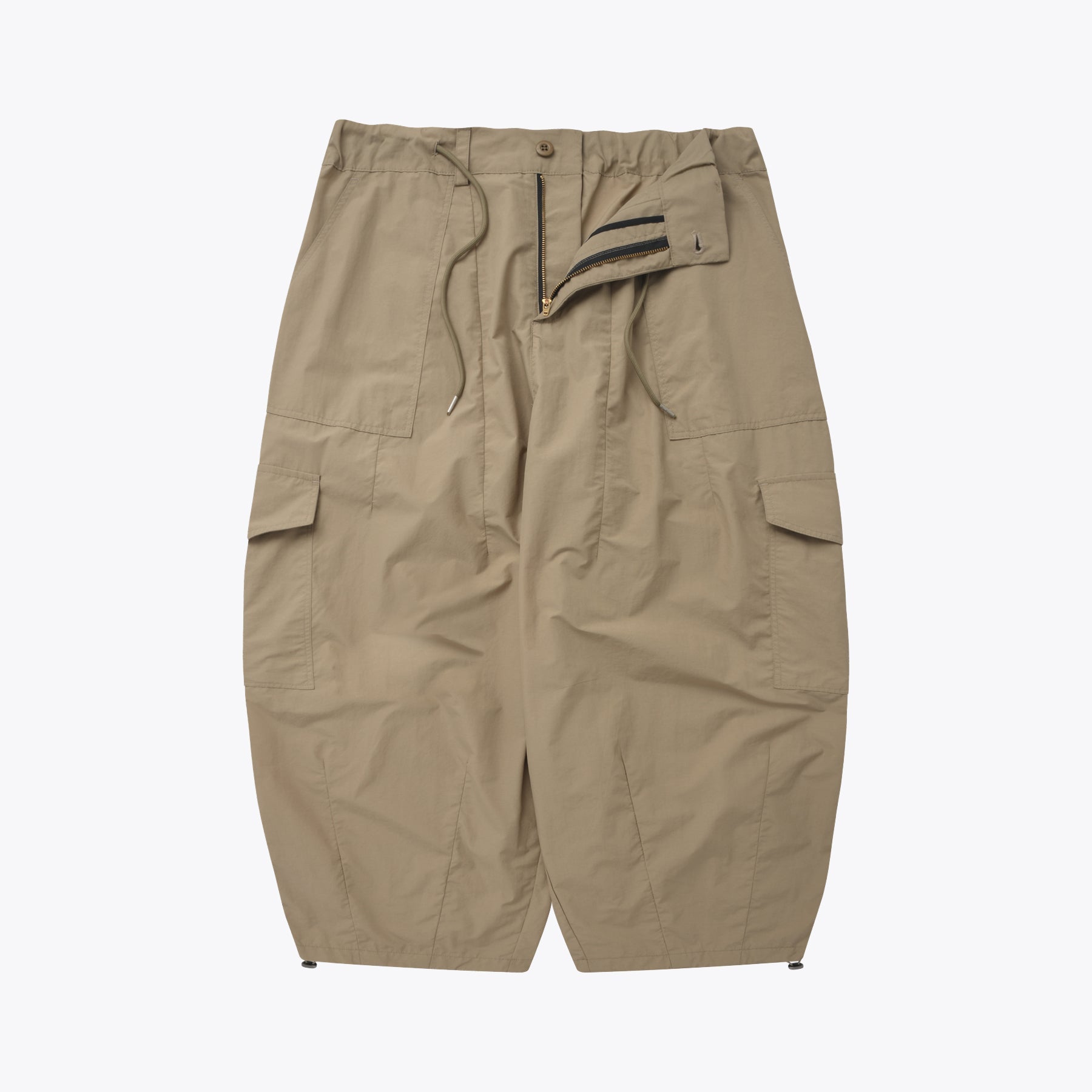 FrizmWORKS Nylon Cargo Balloon Pants - Beige – Frizmworks