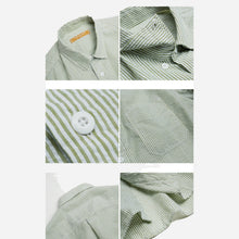 Load image into Gallery viewer, OG STRIPE SEERSUCKER SHIRT - GREEN