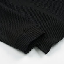 Load image into Gallery viewer, OVERSIZED WAFFLE POCKET T-SHIRT - BLACK
