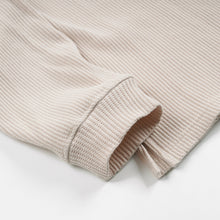 Load image into Gallery viewer, OVERSIZED WAFFLE POCKET T-SHIRT - CREAM