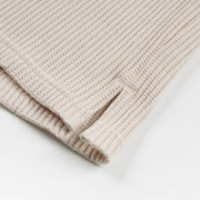 Load image into Gallery viewer, OVERSIZED WAFFLE POCKET T-SHIRT - CREAM