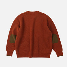Load image into Gallery viewer, PATCH ROUND PULLOVER KNIT - BRICK