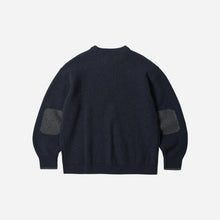Load image into Gallery viewer, PATCH ROUND PULLOVER KNIT - NAVY