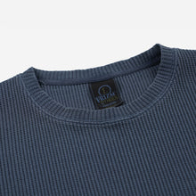 Load image into Gallery viewer, PIGMENT DYEING WAFFLE L/S T-SHIRT - BLUE