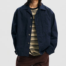 Load image into Gallery viewer, RELAXED COVERALL JACKET - DARK NAVY