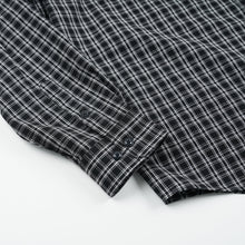 Load image into Gallery viewer, SEERSUCKER CHECKED SHIRT - BLACK