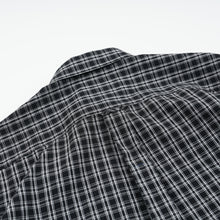 Load image into Gallery viewer, SEERSUCKER CHECKED SHIRT - BLACK