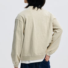Load image into Gallery viewer, SLUB HENLEY L/S T-SHIRT - KHAKI BEIGE