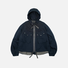 Load image into Gallery viewer, SMOCK 2 IN 1 HOODED PARKA JACKET - NAVY