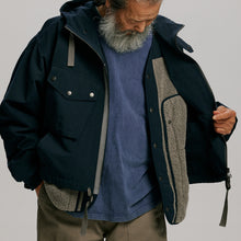 Load image into Gallery viewer, SMOCK 2 IN 1 HOODED PARKA JACKET - NAVY