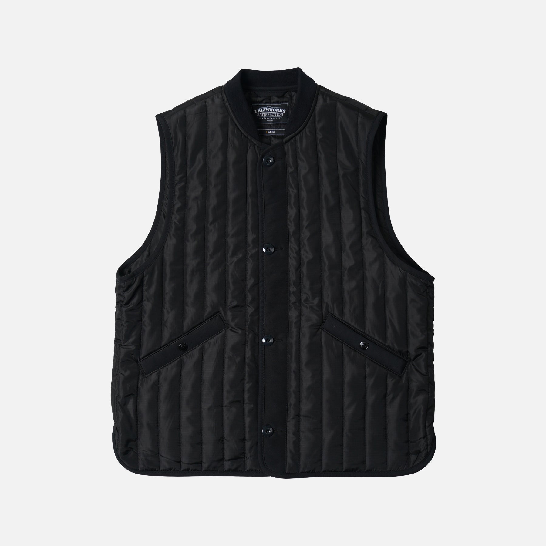 STRIPE QUILT MIL LINER VEST - BLACK - THE GREAT DIVIDE – Frizmworks