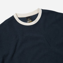 Load image into Gallery viewer, TERRY RINGER HALF T-SHIRT - NAVY