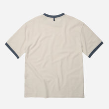 Load image into Gallery viewer, TERRY RINGER HALF T-SHIRT - CREAM